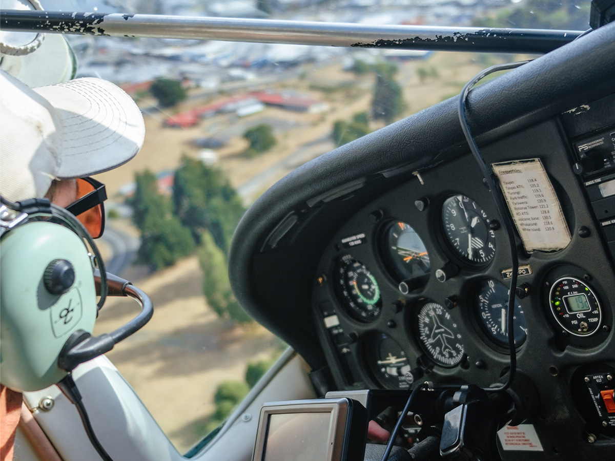 man flying plne