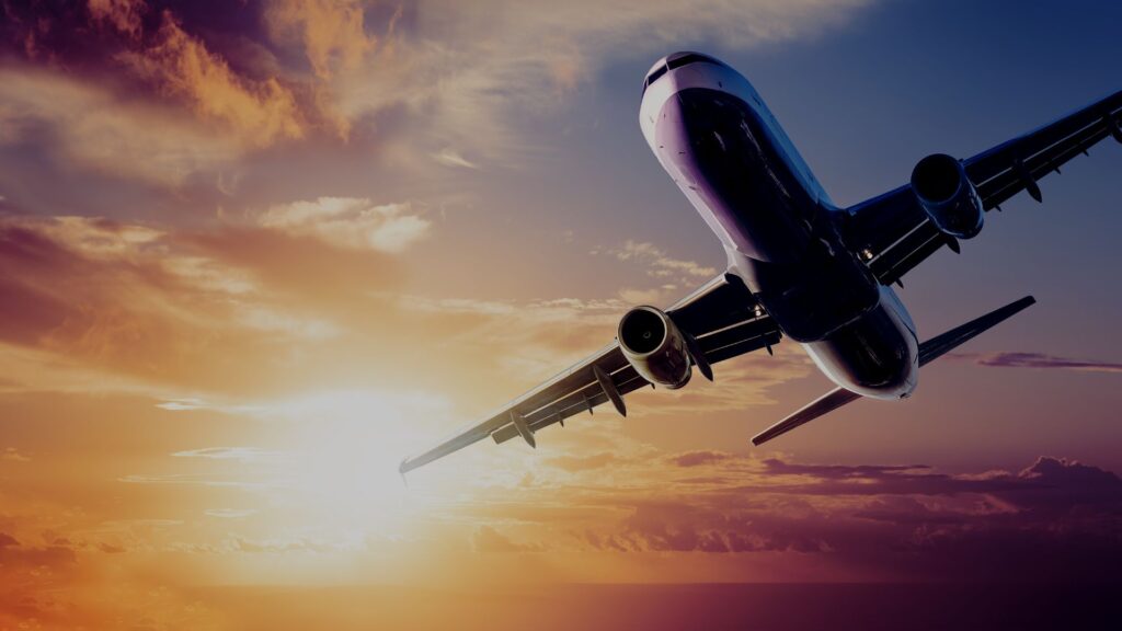 plane in sky