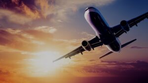 plane in sky