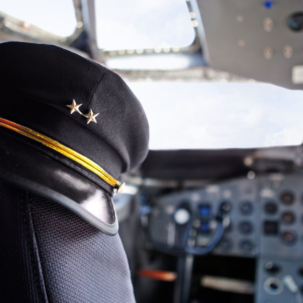 Pilot's hat on sear