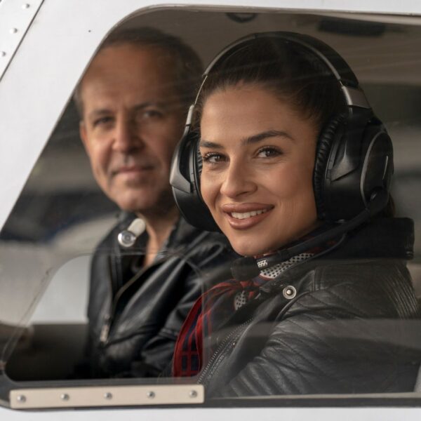 flight instructor and student