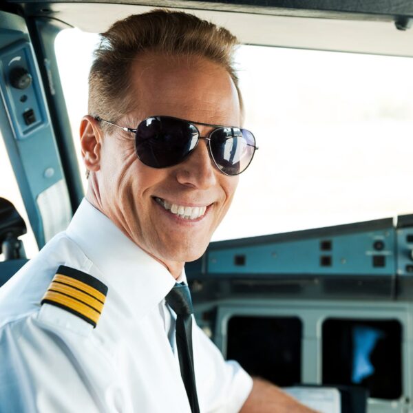 smiling pilot