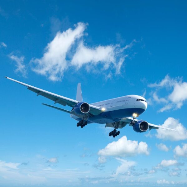 Airbus A320 in the air