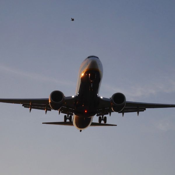 Commercial plane.